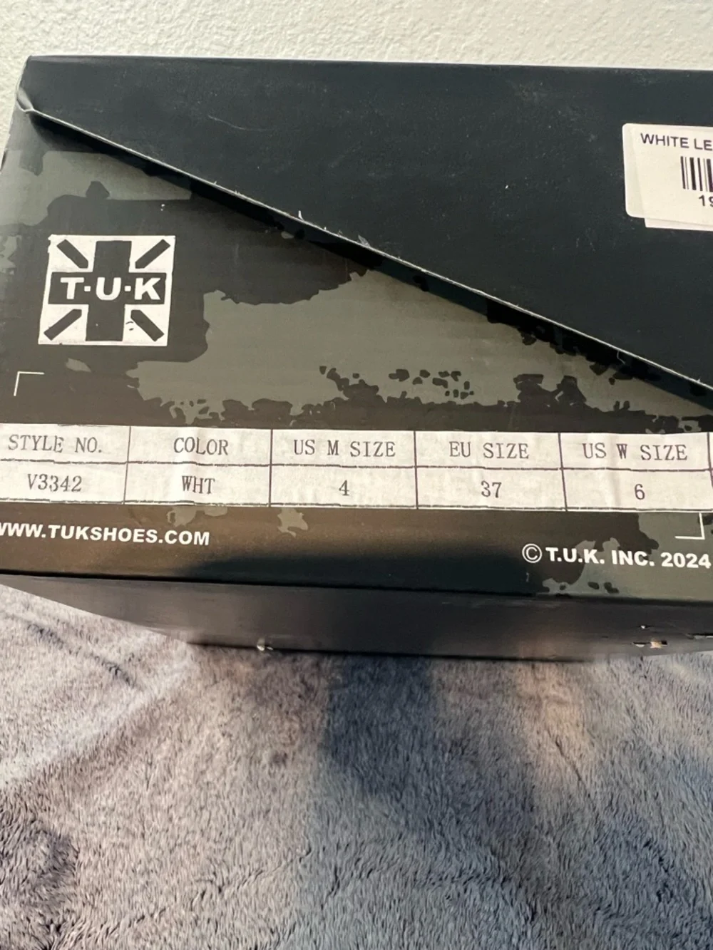 T.U.K White Leather Spike Viva Mondo Creepers NIB